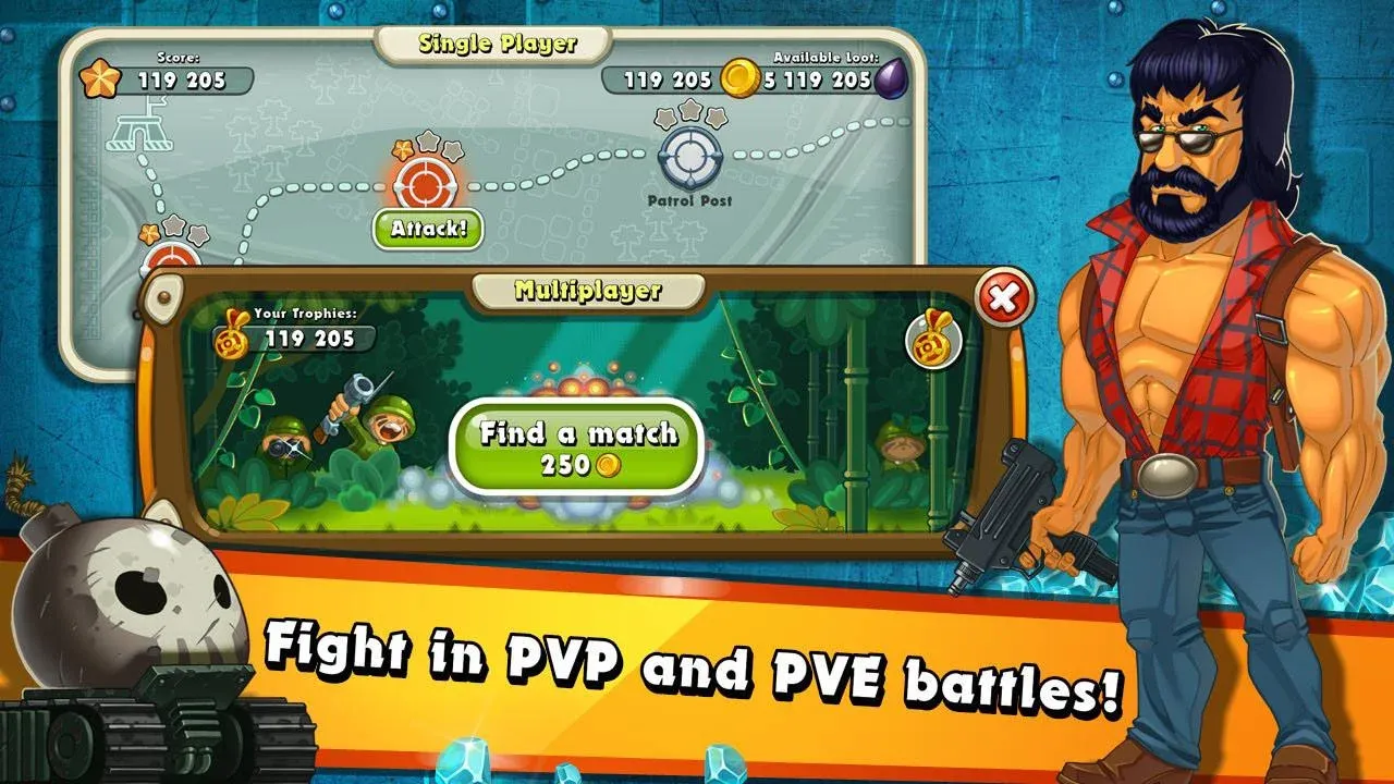 Jungle Heat: War of Clans v2.2.7 APK Мод (Режим бога) Screenshot 3