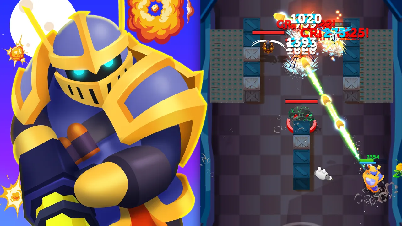 Bullet Knight: Dungeon Crawl Стрелялки игры [мод: высокий урон] Screenshot 2