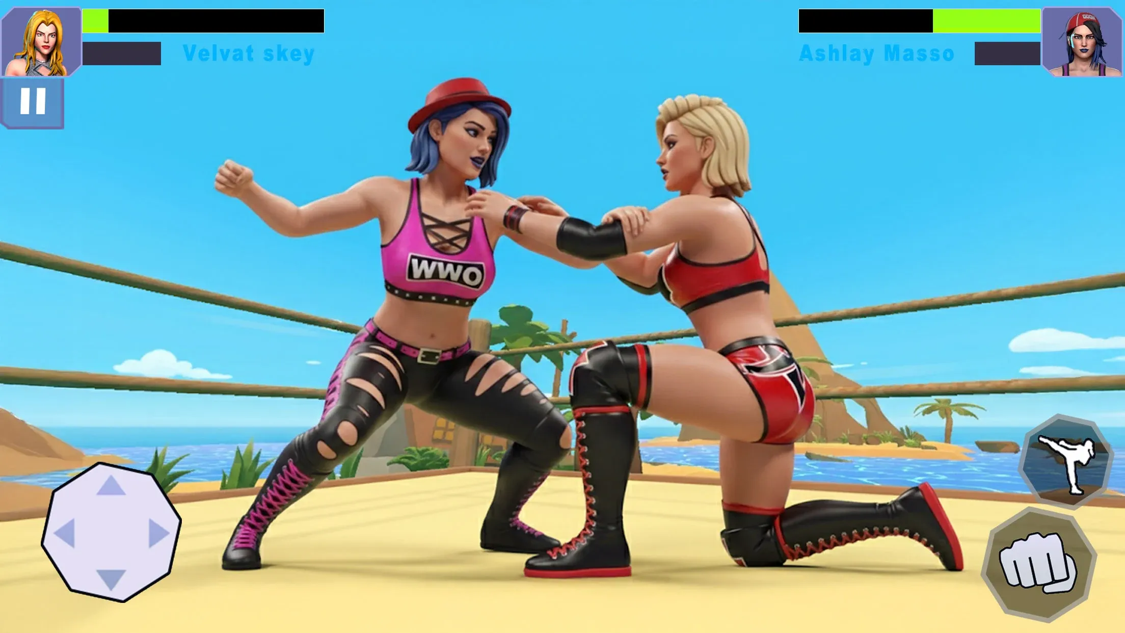 Bad Girls Wrestling Game v6.6 APK Мод (Много денег) Screenshot 4