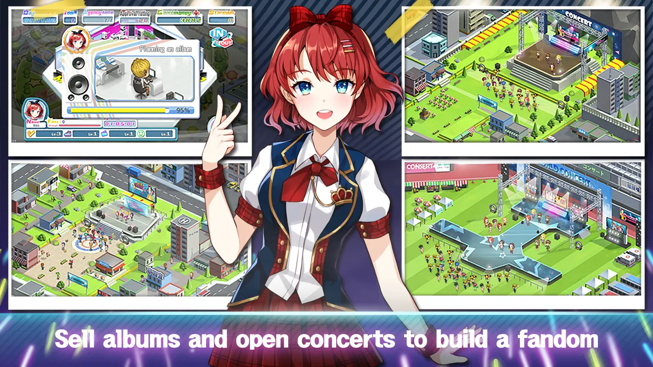 Девчачья группа идолы K-Pop v1.3.51 APK Мод (Меню, Много денег) Screenshot 4