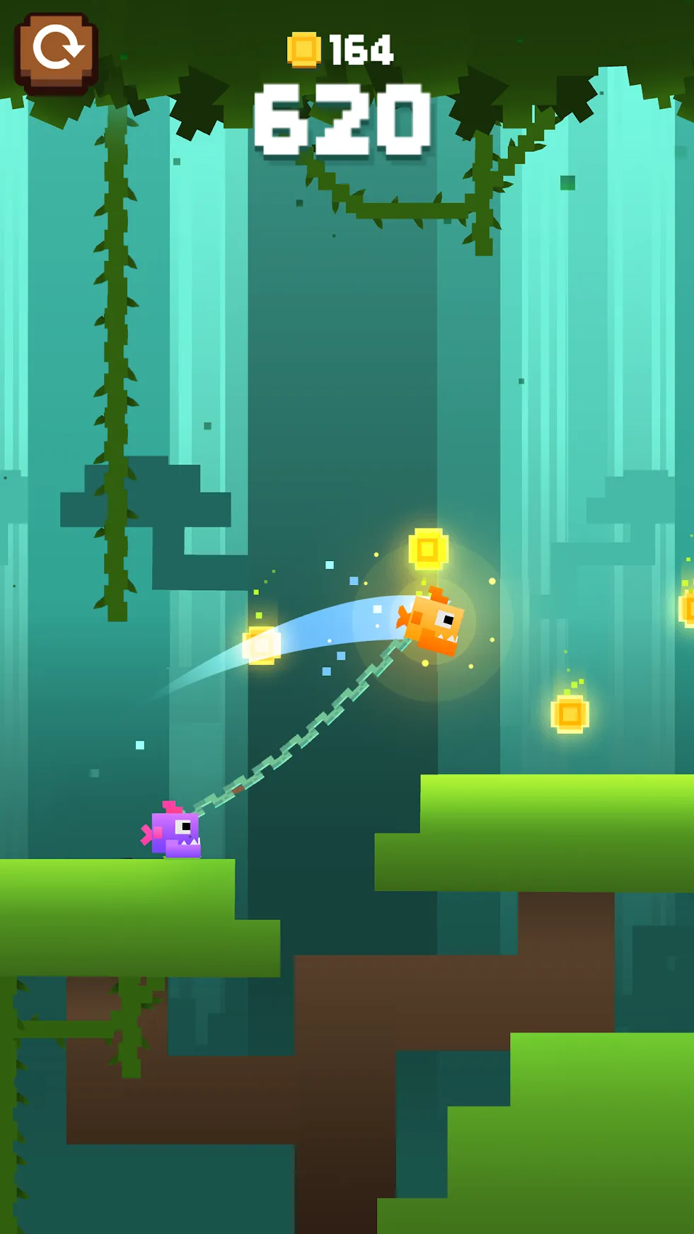 Monkey Ropes [мод: бесплатные покупки] Screenshot 2