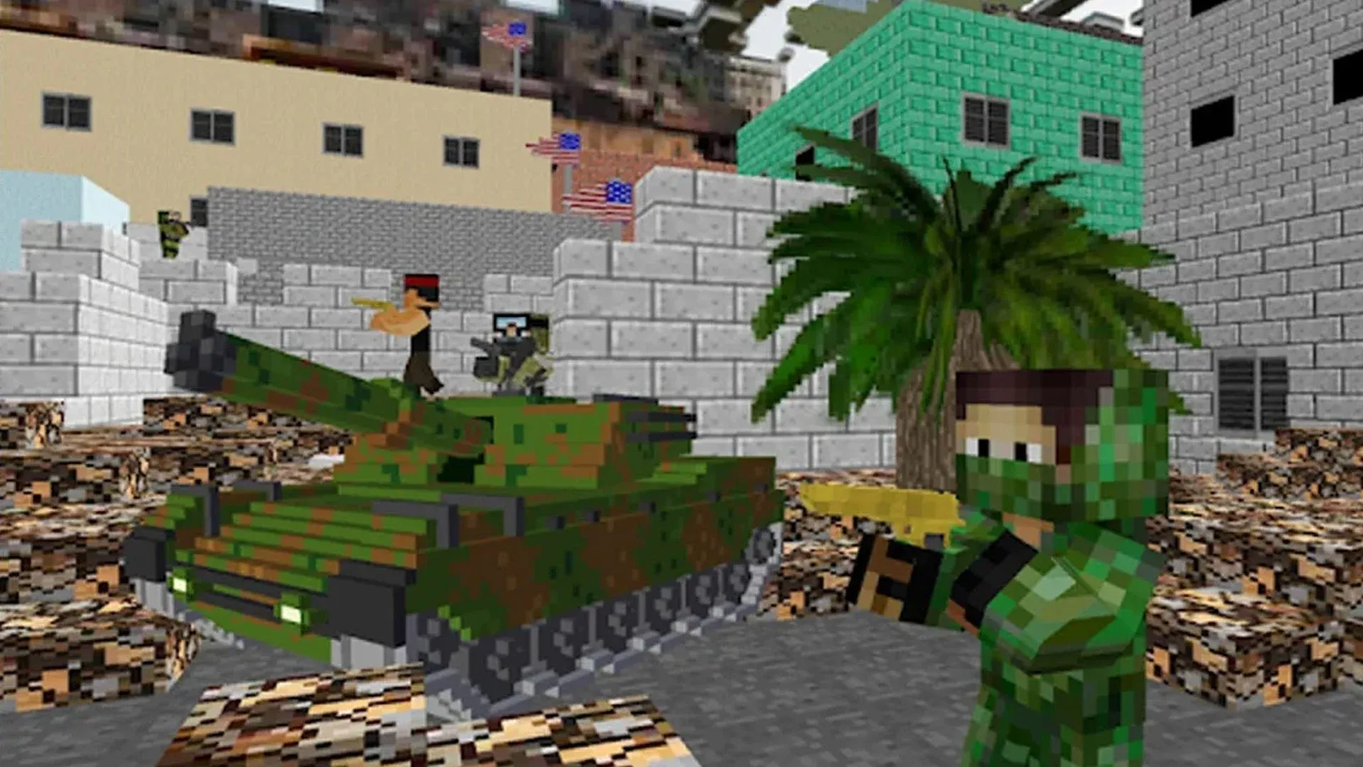 American Block Sniper Survival v1.147 APK Мод (Режим бога) Screenshot 3