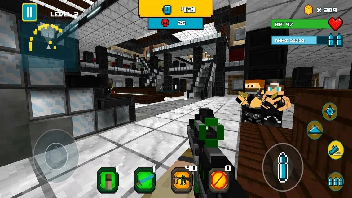 American Block Sniper Survival v1.147 APK Мод (Режим бога) Screenshot 5