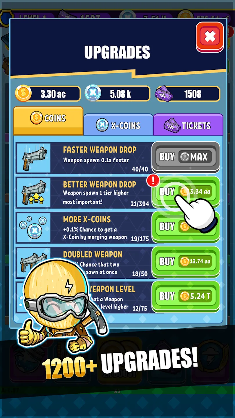 Idle Royale Merge Manager RPG v1.109 APK Мод (Меню) Screenshot 3