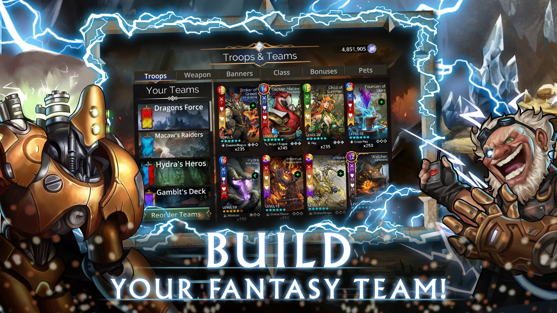 Gems of War v9.2.0 APK Мод (Меню, Режим бога) Screenshot 3