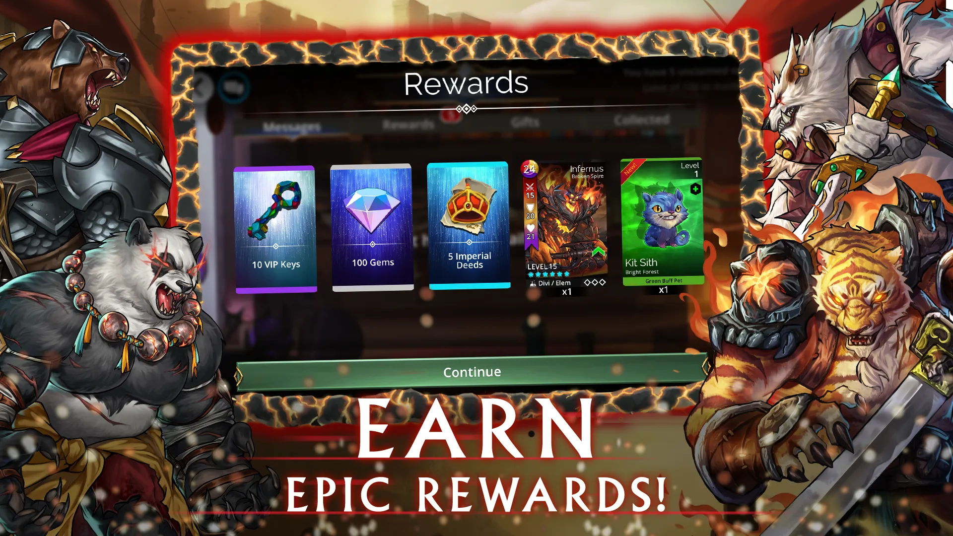 Gems of War v9.2.0 APK Мод (Меню, Режим бога) Screenshot 4