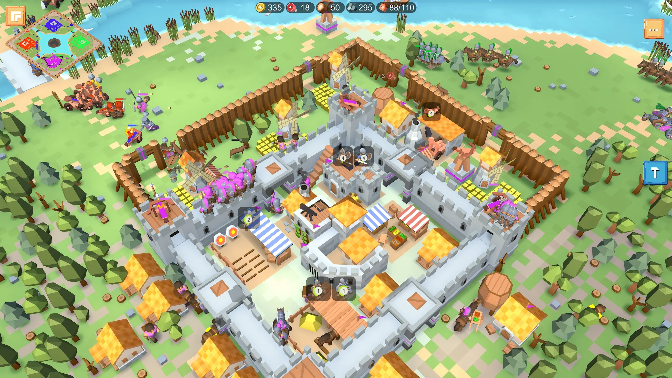 RTS Siege Up! v1.3.41 APK Мод (Много ресурсов) Screenshot 2