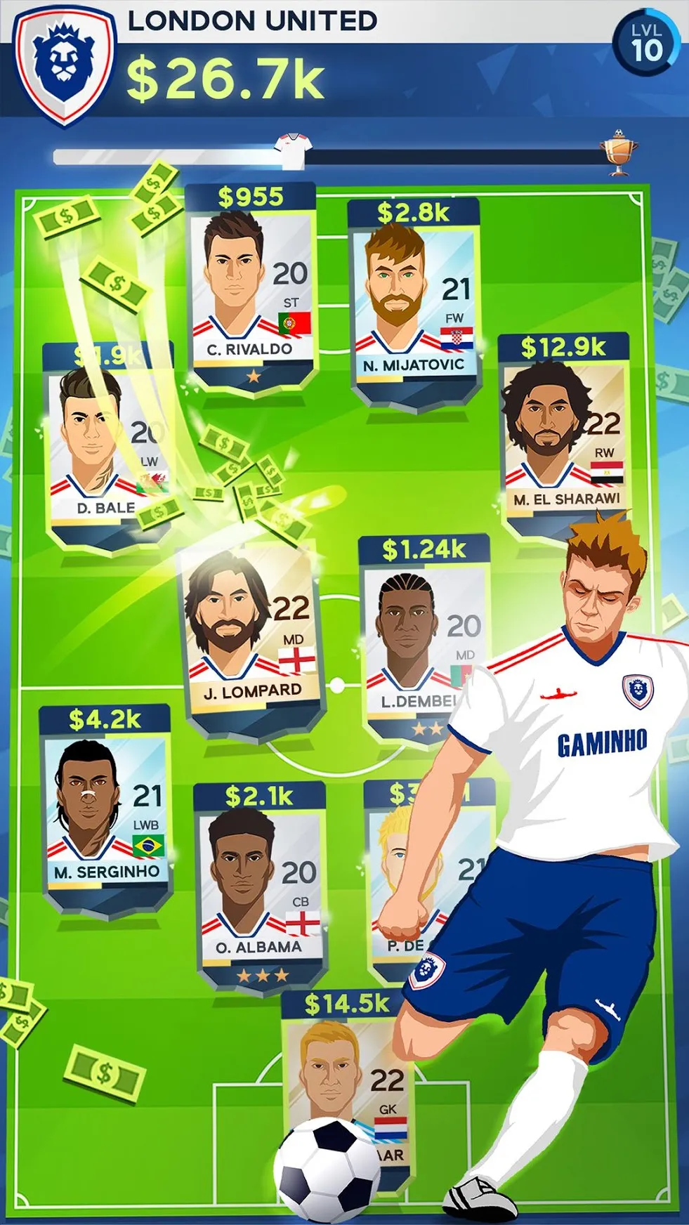 Idle Eleven - Football tycoon [мод: меню] Screenshot 3