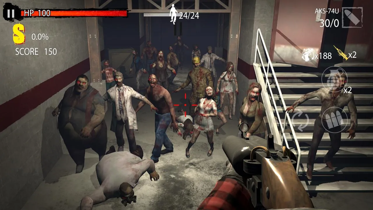 Zombie Hunter D-Day : 1Mil + [мод: режим бога] Screenshot 4
