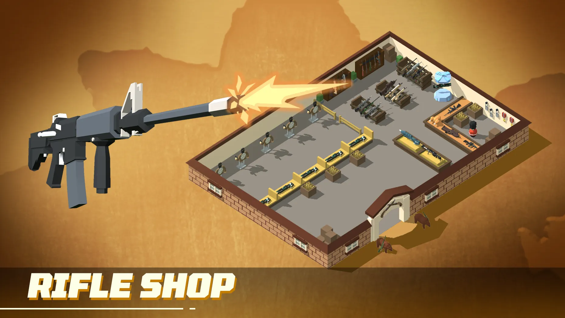 Idle Gun Shop Tycoon [мод: много денег] Screenshot 3