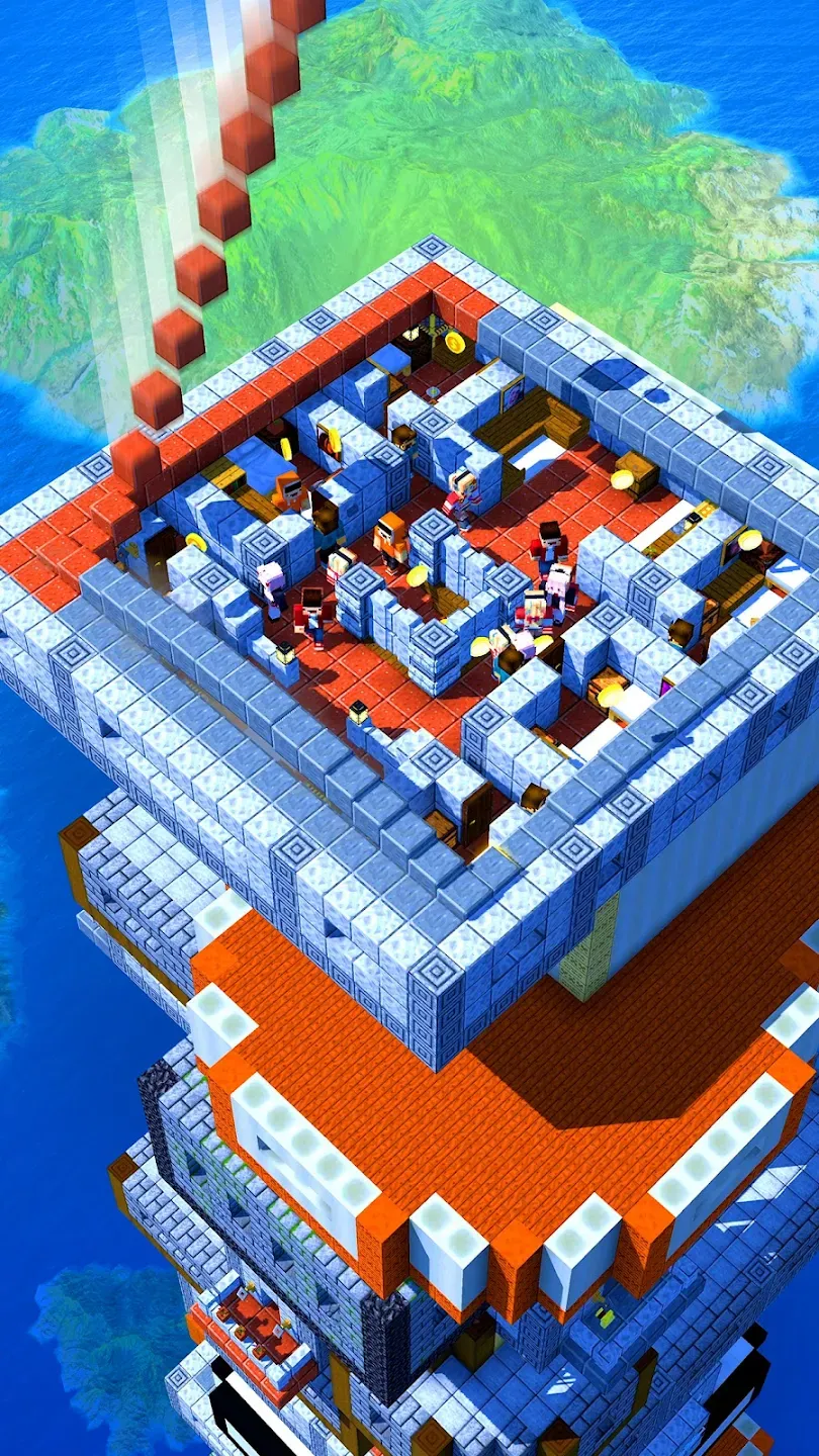 Tower Craft: ленивый строитель v1.10.23 APK Мод (Много денег) Screenshot 2