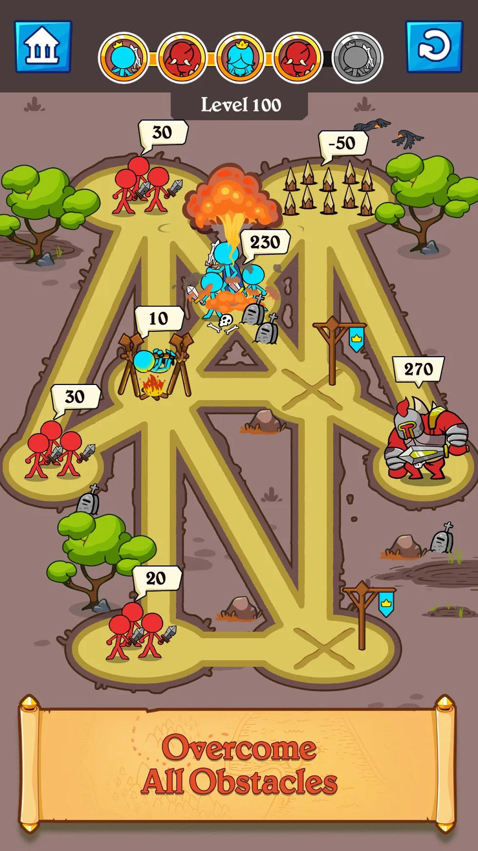 Stick Clash [мод: меню] Screenshot 4