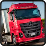 Мод на Андроид: Mercedes Truck Simulator Lux [мод: много денег] на Андроид