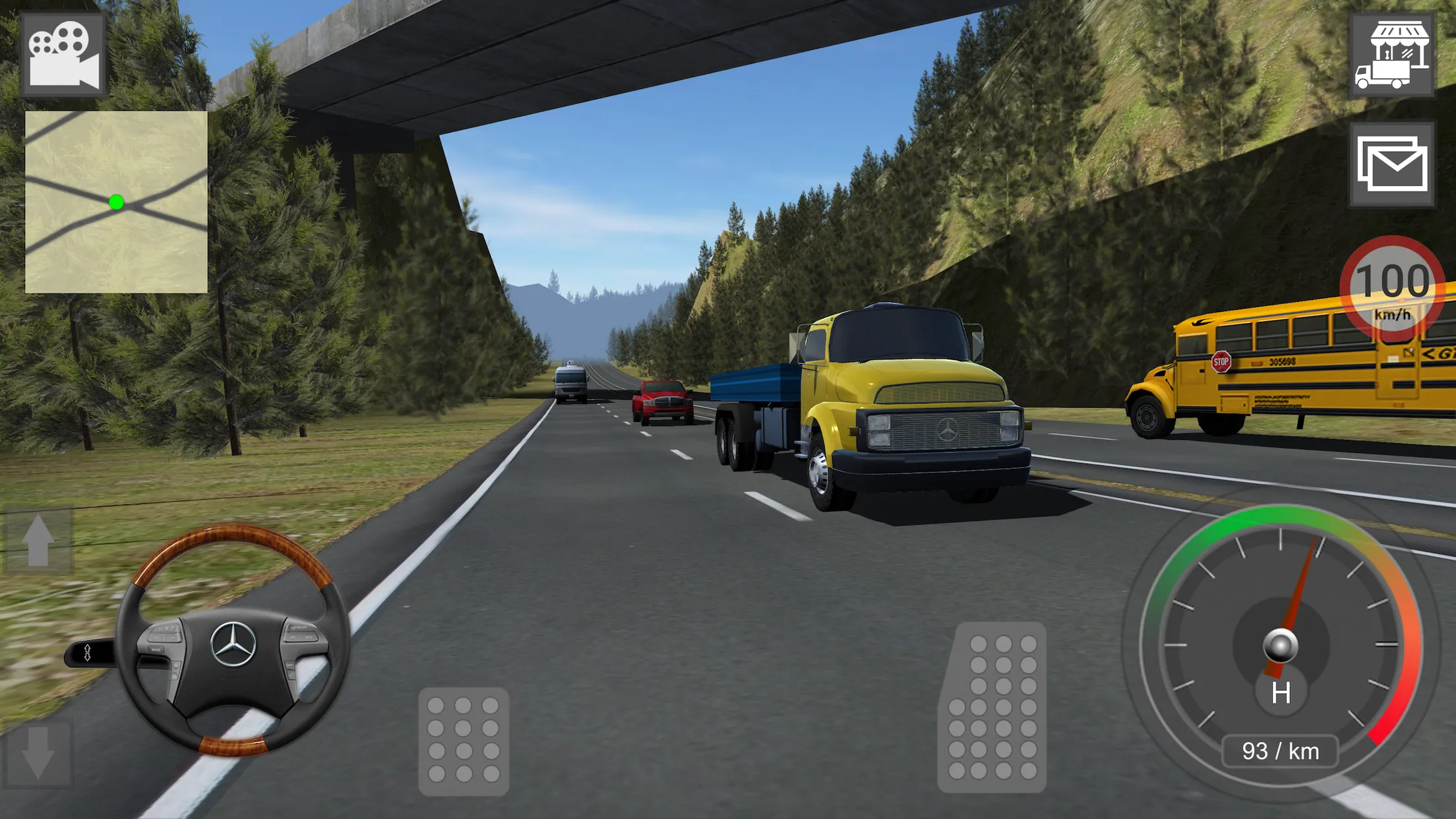 Mercedes Truck Simulator Lux [мод: много денег] Screenshot 1