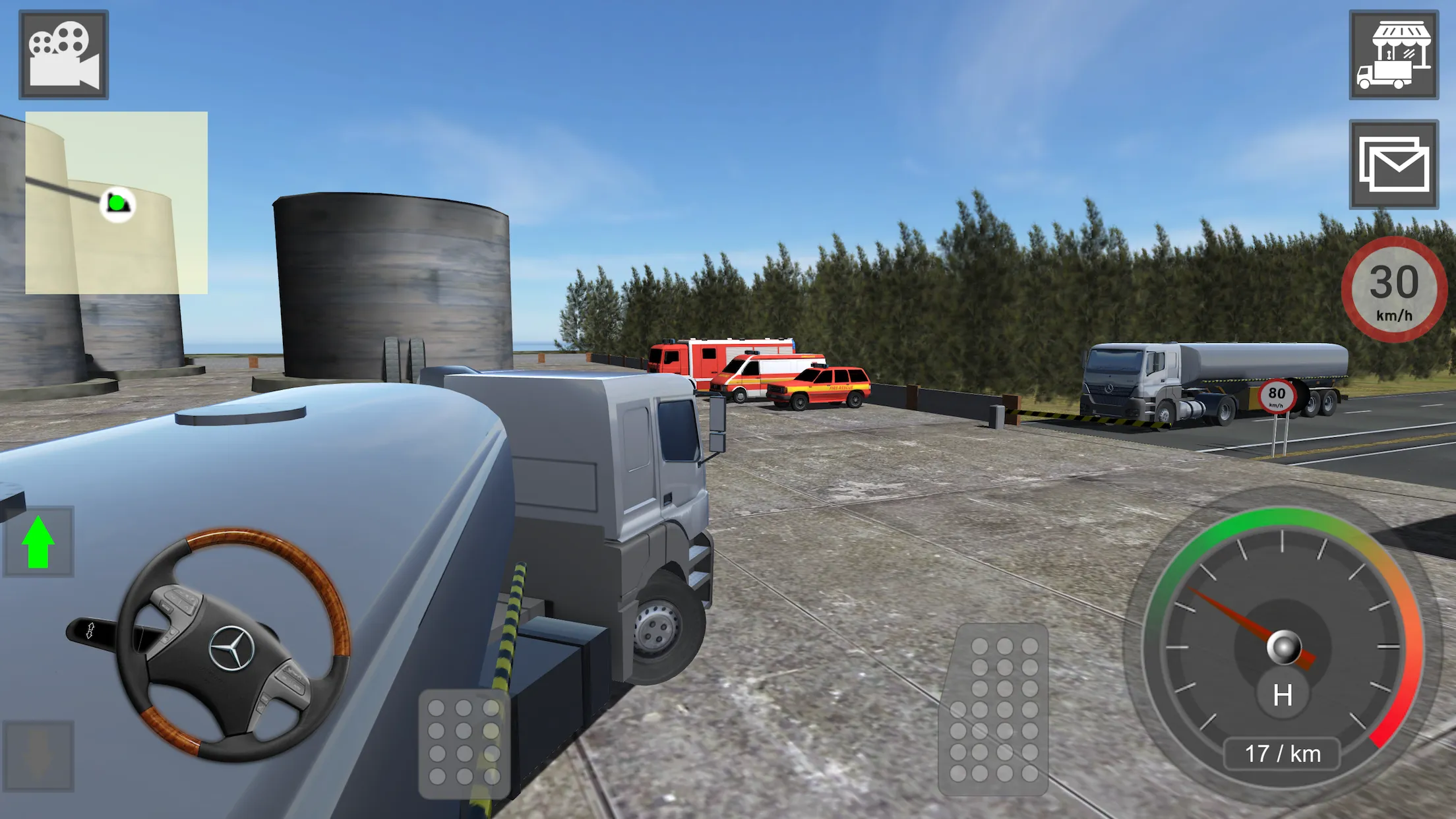 Mercedes Truck Simulator Lux [мод: много денег] Screenshot 3