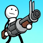 Скачать взлом One Gun: Stickman Мод (Много денег) на Андроид
