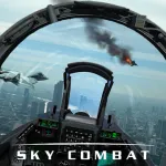 Мод на Андроид: Sky Combat: онлайн ПВП бои на самолётах 5х5 [мод: бесконечные ракеты] на Андроид