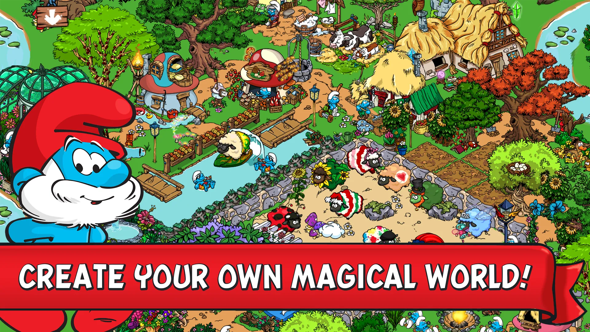 Smurfs' Village v2.95.0 APK Мод (Много денег) Screenshot 1