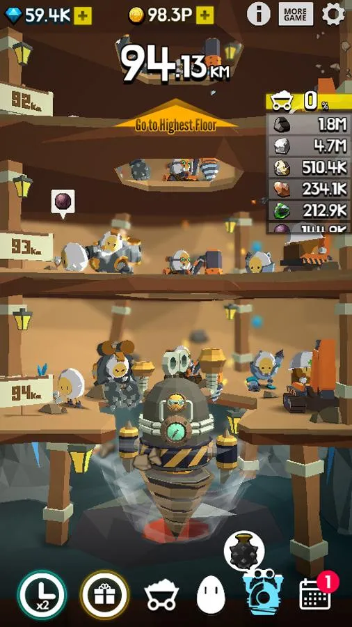 Земля бурильщик [мод: много денег] Screenshot 1