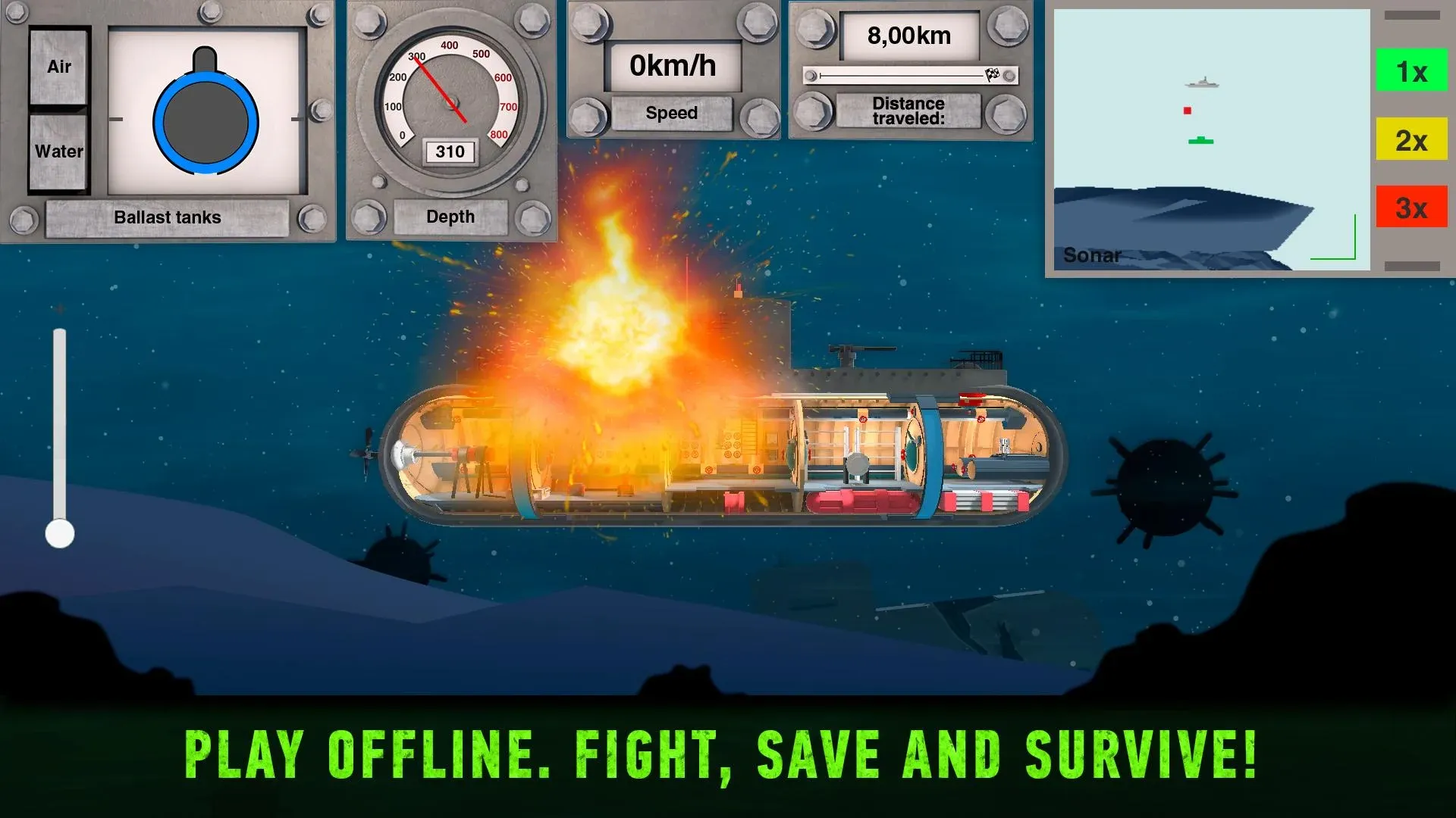 Подводные Лодки: Симулятор Inc v2.19 APK Мод (Много денег) Screenshot 1