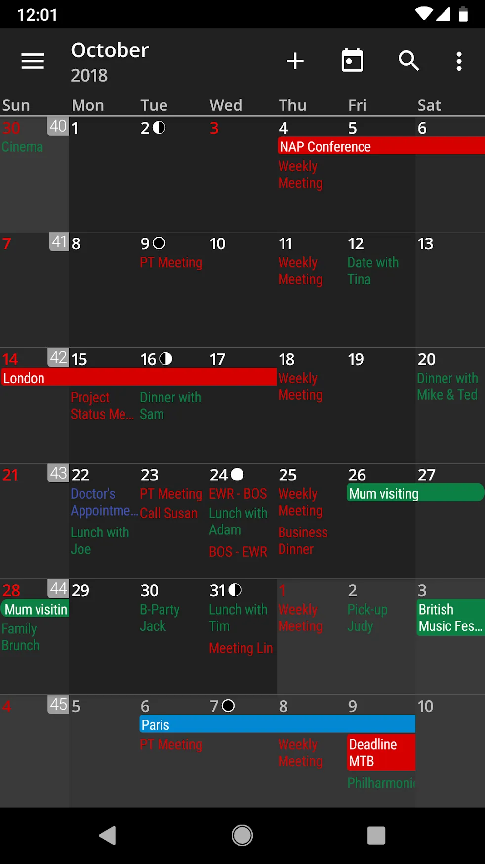 aCalendar+ Calendar & Tasks Paid [мод: полная версия] Screenshot 4