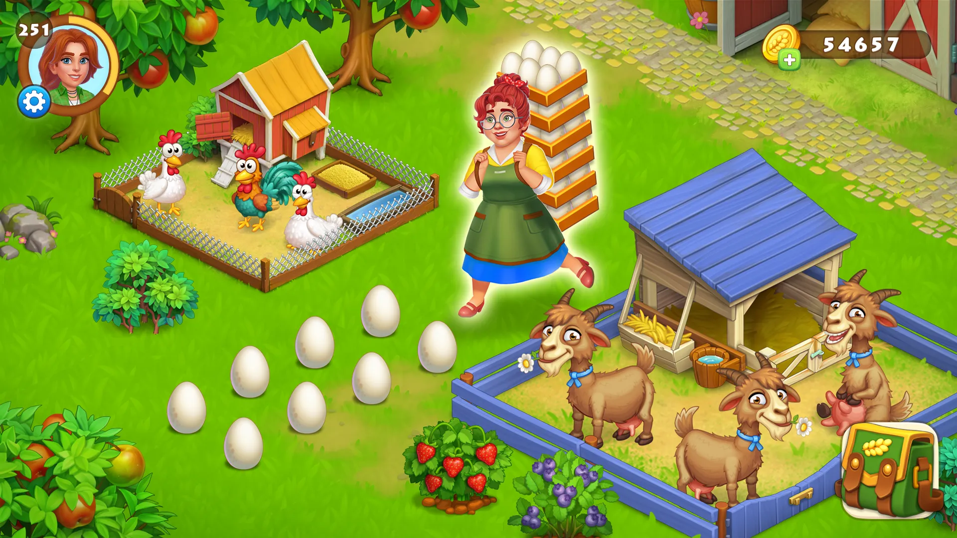 Farm Town - Семейная Ферма v4.89 APK Мод (Много денег) Screenshot 3