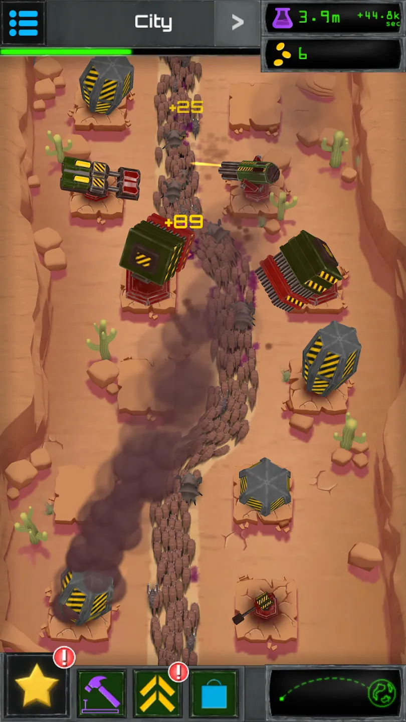 Turret Fusion Idle Clicker v1.8.1 APK Мод (Много денег) Screenshot 1