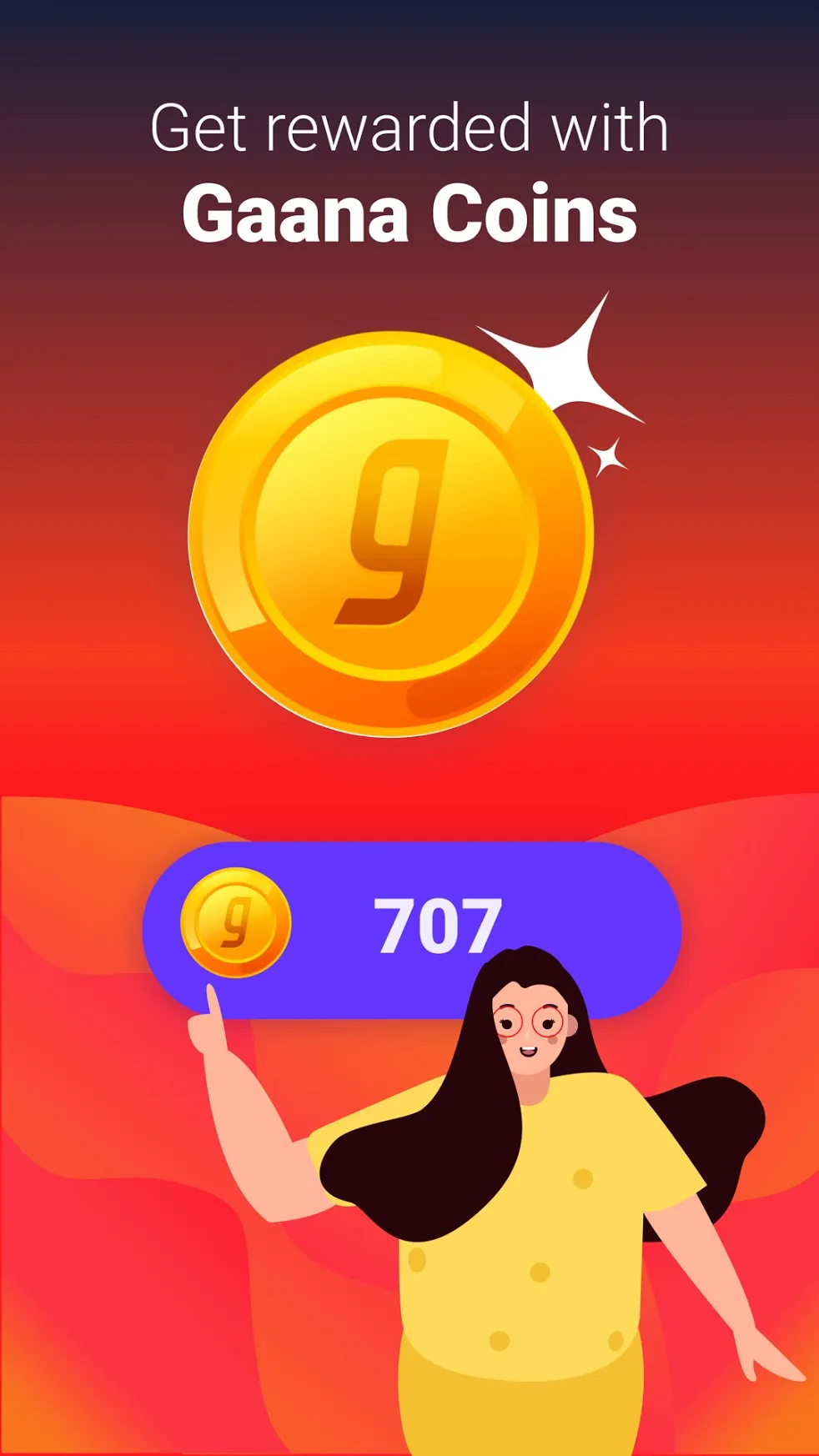 Gaana Music Premium [мод: всё открыто] Screenshot 1