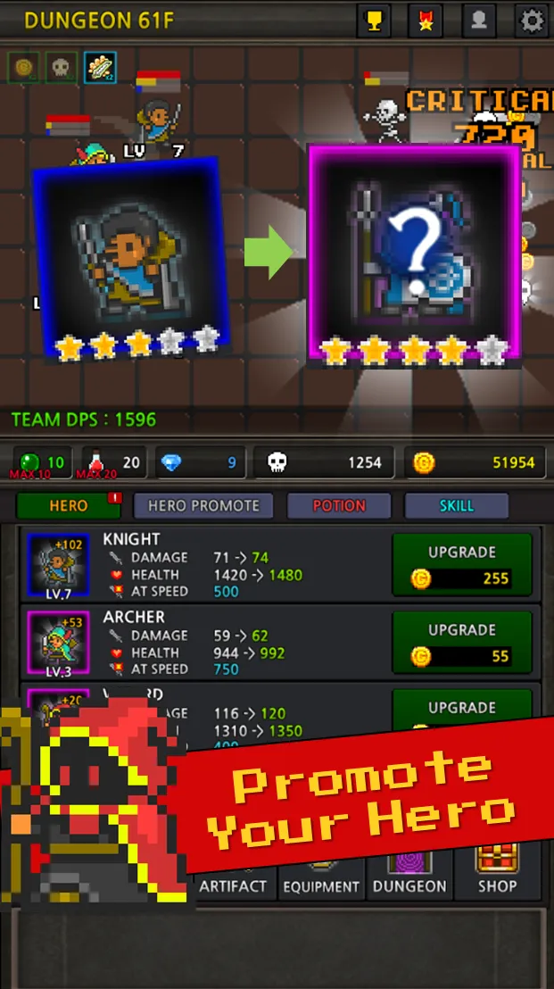 Поднятие вечеринки VIP v6.3.3 APK Мод (Меню, Множитель урона, Бесплатные покупки) Screenshot 4
