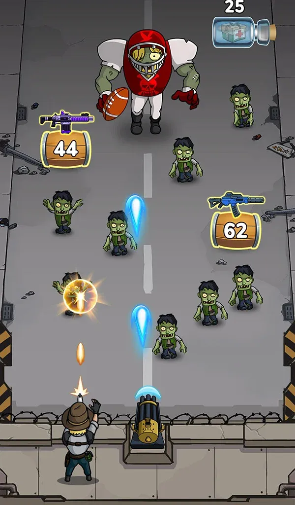 Zombie War Idle Defense v359 APK Мод (Меню, Много денег) Screenshot 1