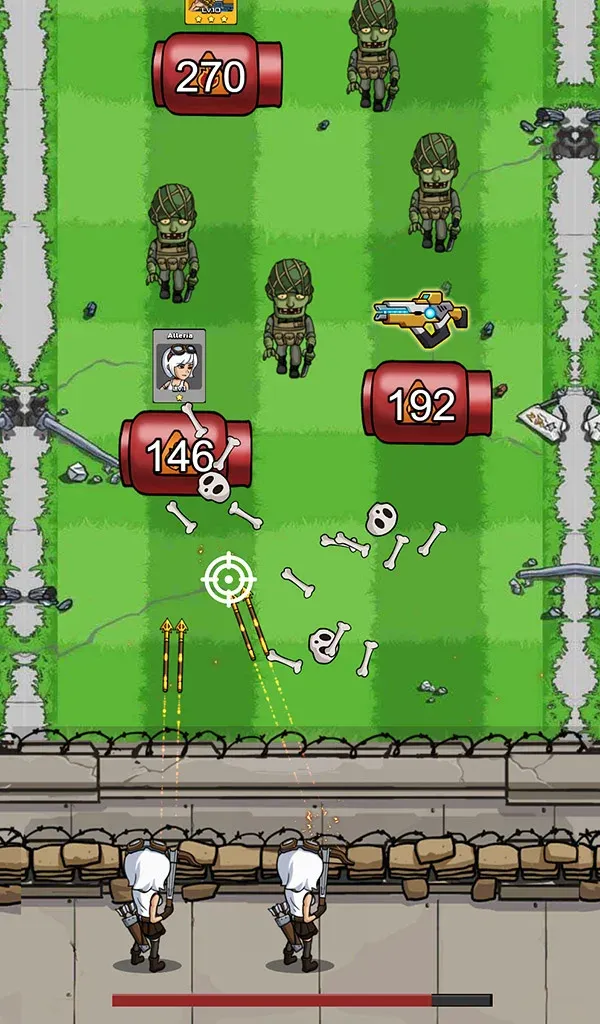Zombie War Idle Defense v359 APK Мод (Меню, Много денег) Screenshot 2