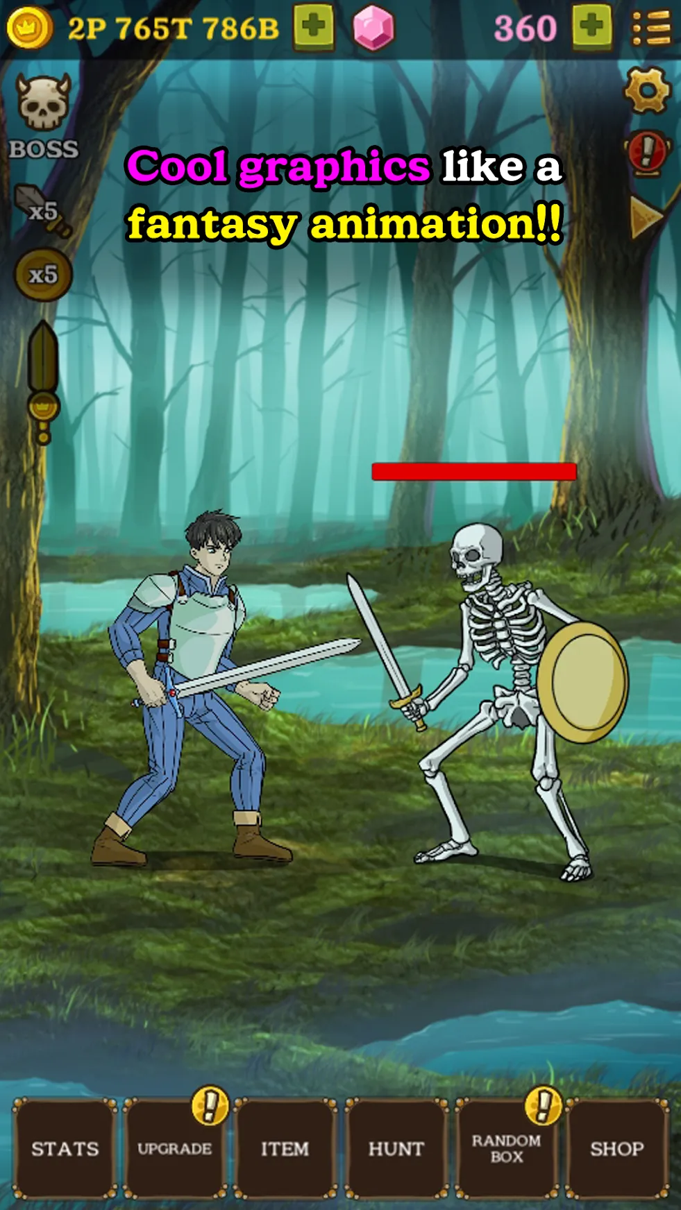 Monster Hunter Clicker : RPG Idle game [мод: много денег] Screenshot 3