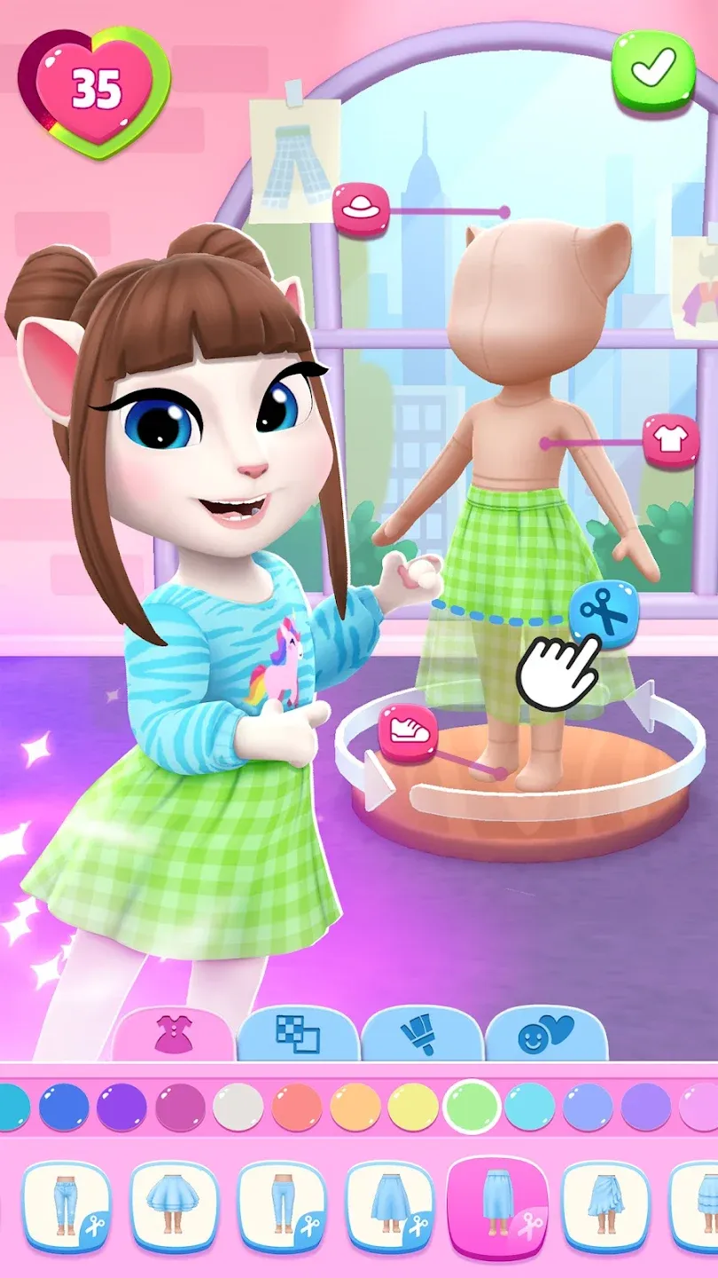 Моя Говорящая Анджела 2 v26.2.11.38728 APK Мод (Много денег) Screenshot 1