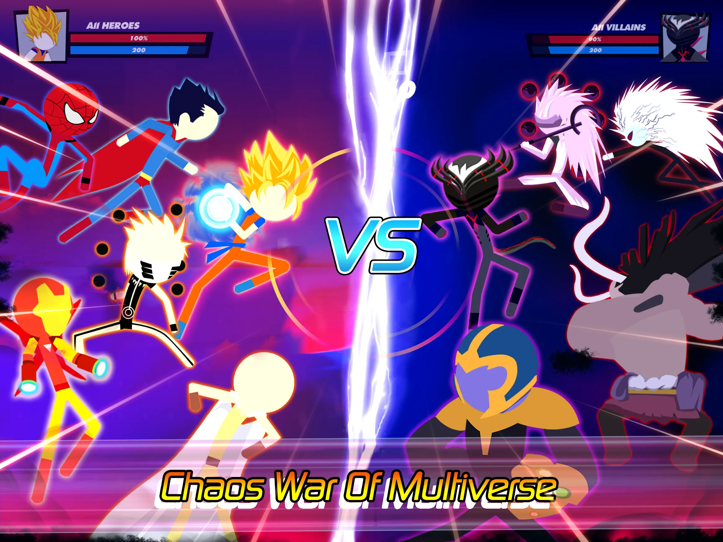 Super Stick Fight AllStar Hero [мод: много денег] Screenshot 1