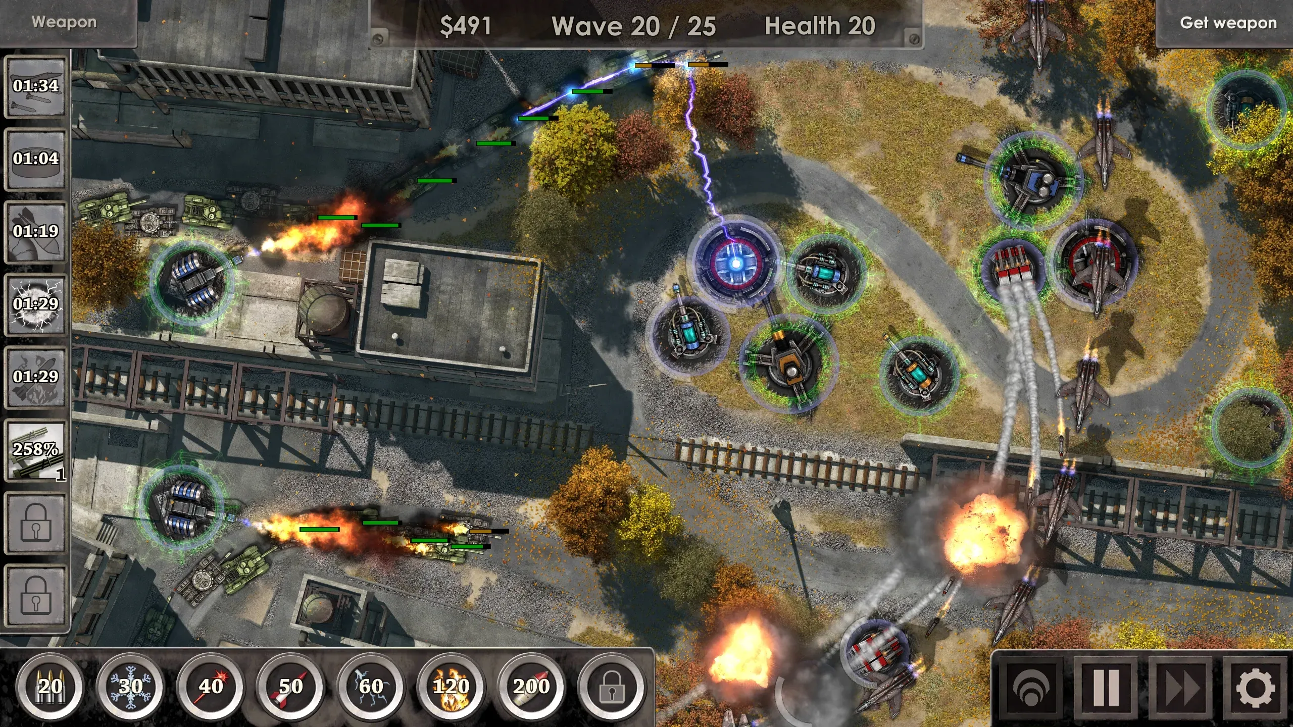 Defense Zone 3 Ultra HD v1.6.50 APK Мод (Меню, Много денег) Screenshot 2