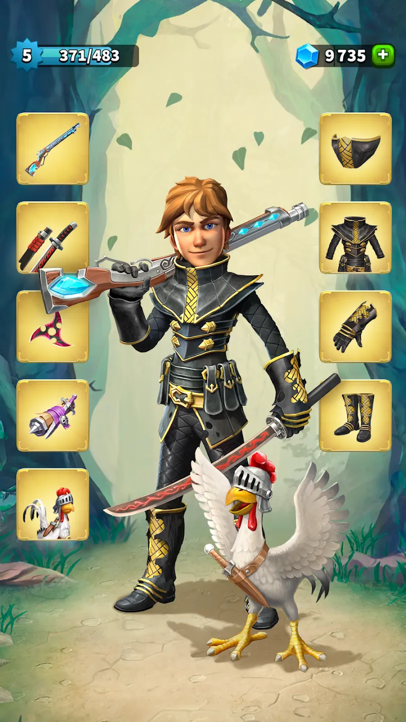 Heroics Epic Legend of Archero v4.7.126 APK Мод (Меню, Бесплатный шопинг, Урон, Режим бога) Screenshot 1