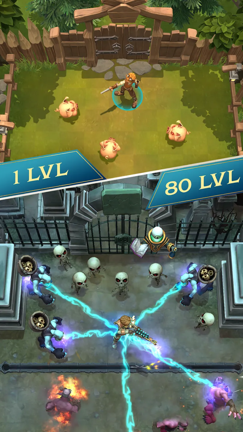 Heroics Epic Legend of Archero v4.7.126 APK Мод (Меню, Бесплатный шопинг, Урон, Режим бога) Screenshot 2
