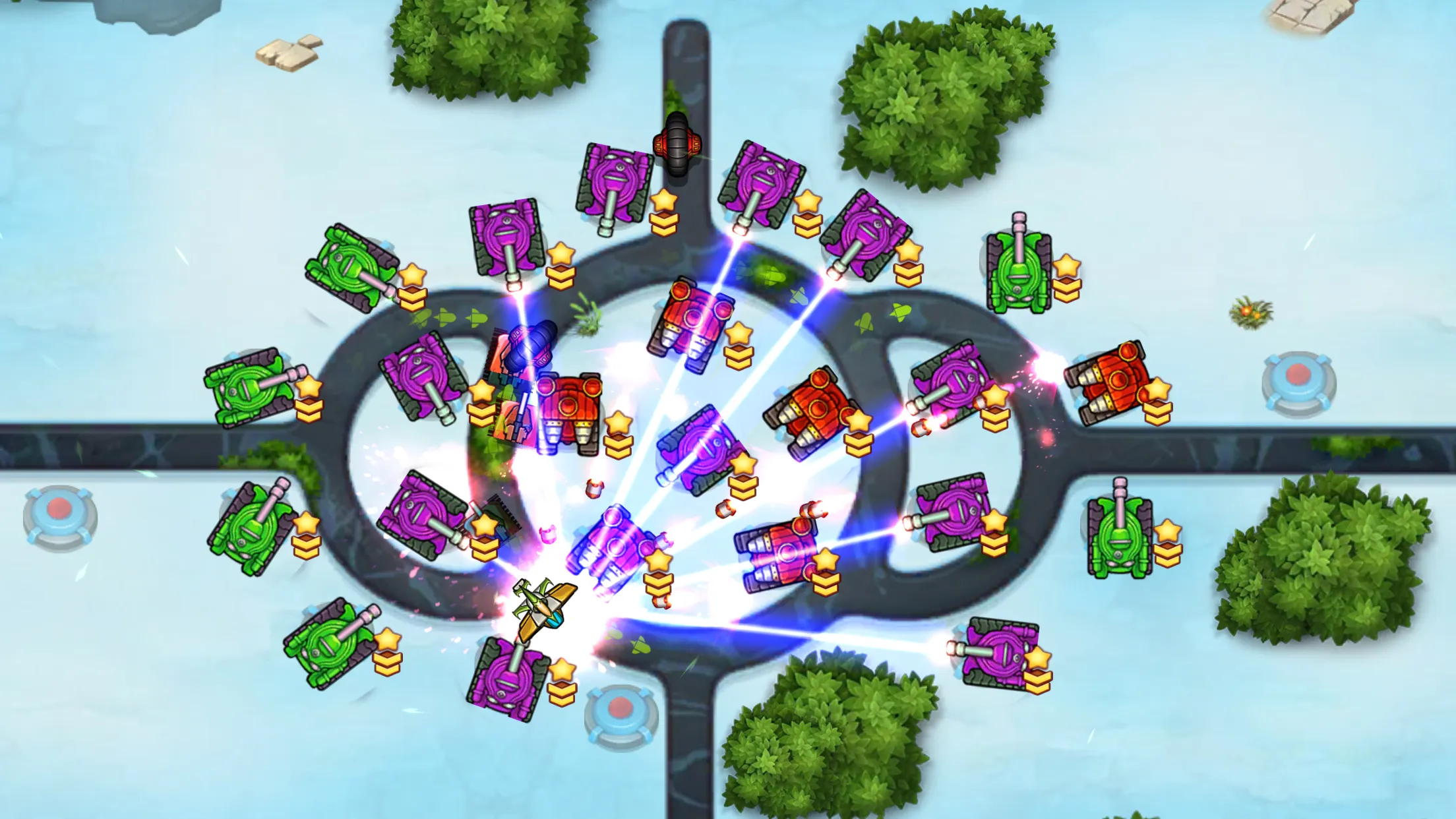 Tank Fun Heroes – Land Forces War [мод: много денег] Screenshot 4