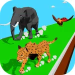 Скачать мод Animal Transform Race – Epic Race 3D [мод: без рекламы] на Андроид