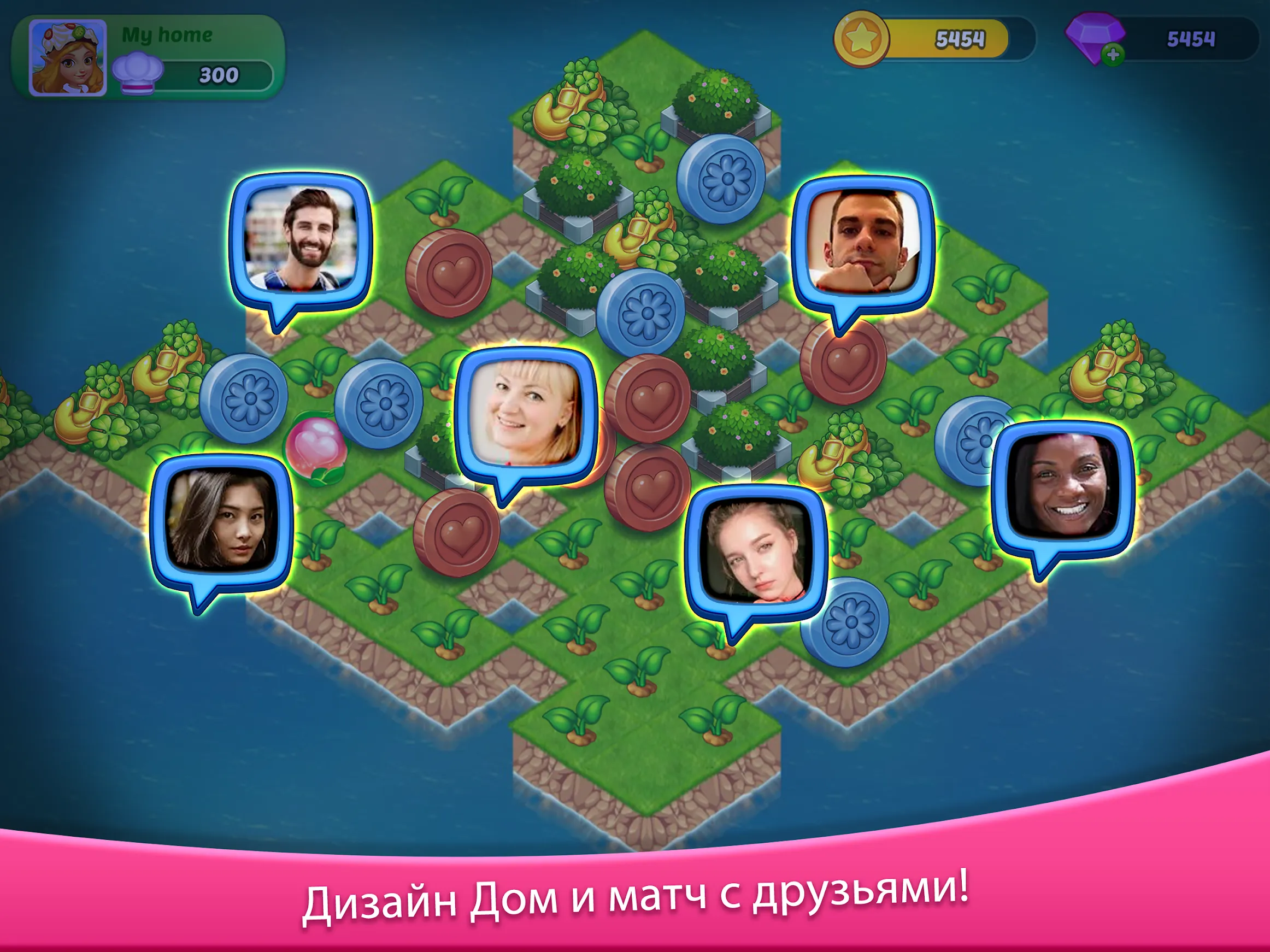 Tastyland-merge&puzzle cooking [мод: много денег] Screenshot 5