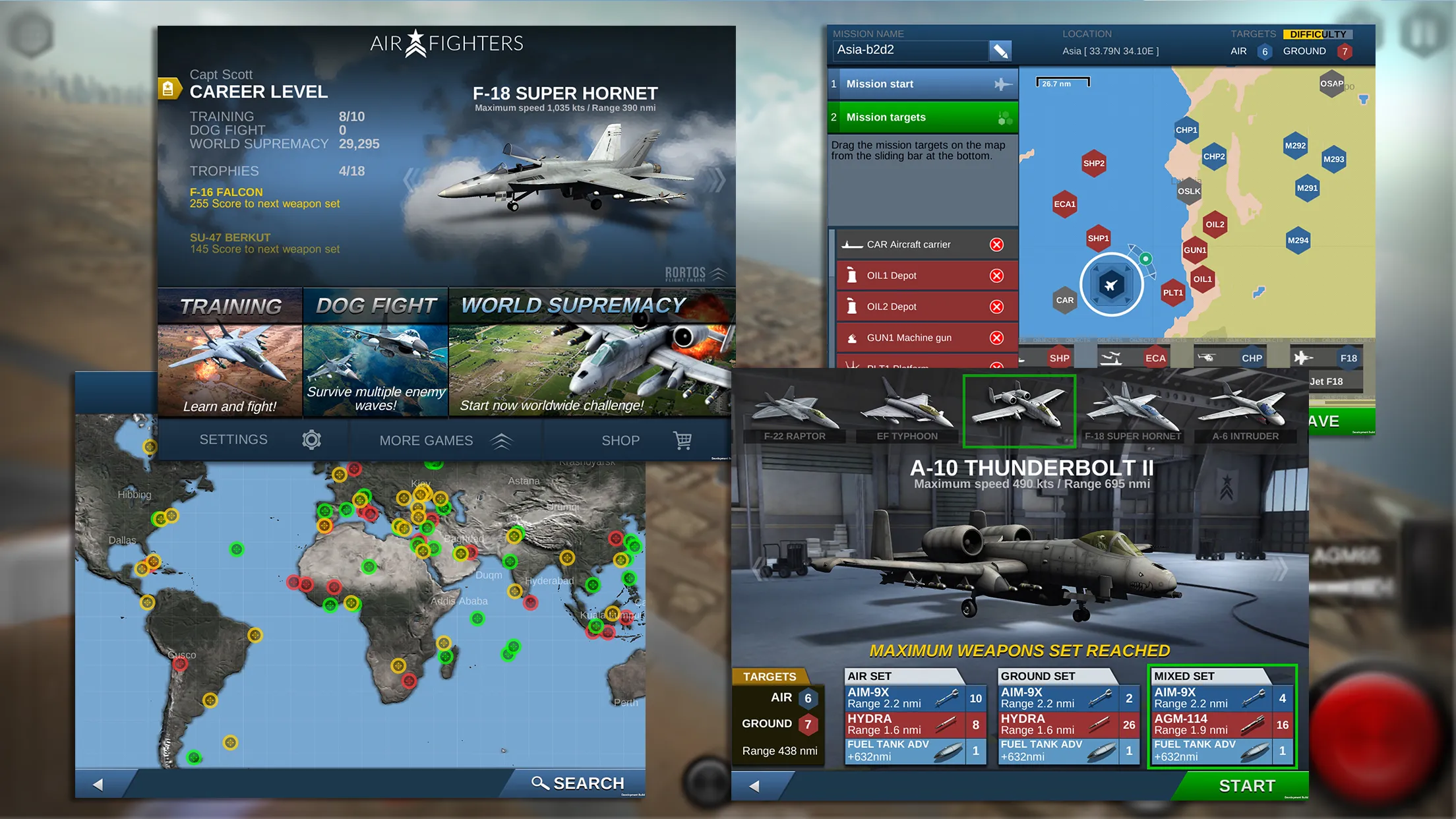AirFighters v4.3.2 APK Мод (Меню, Разблокированы все самолёты) Screenshot 3 AirFighters v4.3.2 APK Мод (Меню, Разблокированы все самолёты) Screenshot 3