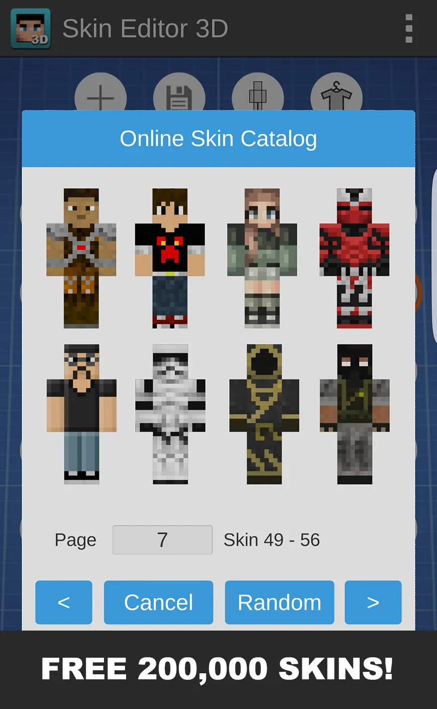 Skin Editor 3D for Minecraft Screenshot 2