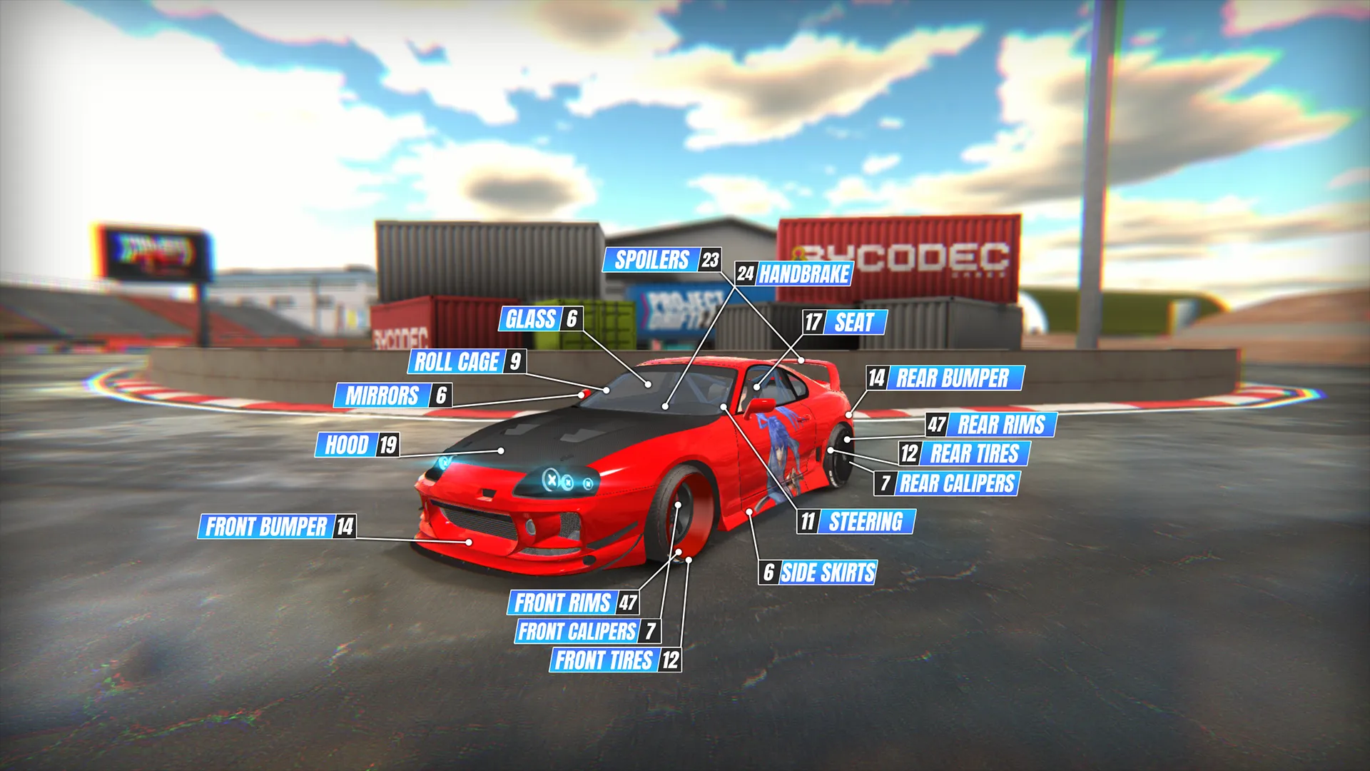 Project Drift 2.0 v154 APK Мод (Меню, Много денег) Screenshot 3
