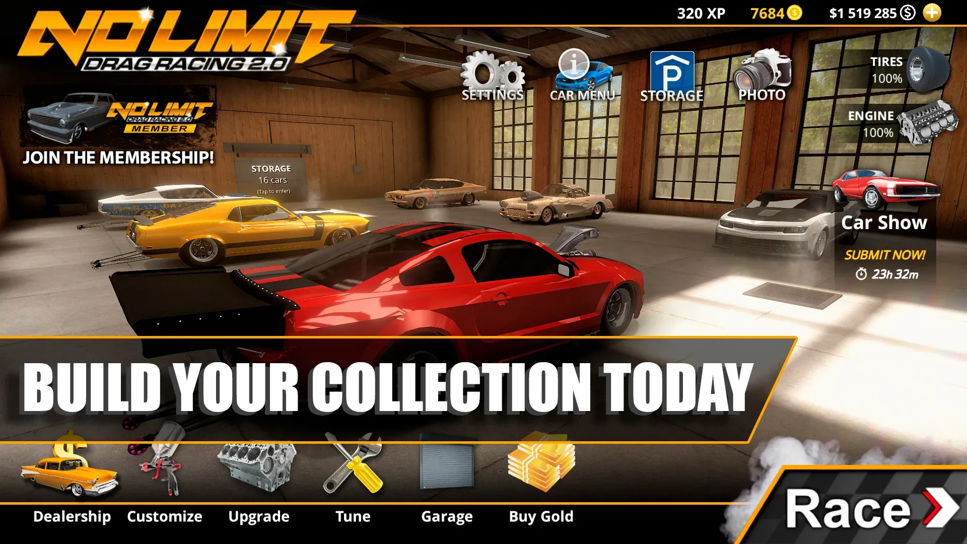 No Limit Drag Racing 2 v2.14.6 APK Мод (Много денег) Screenshot 1