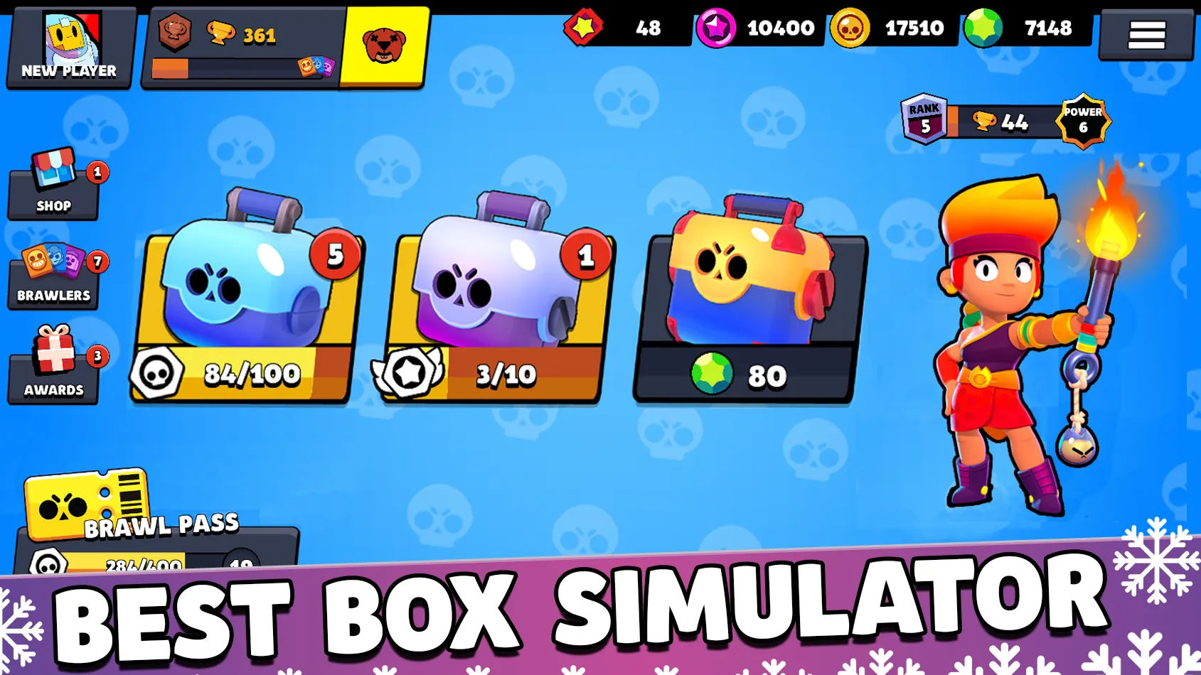 Бокс симулятор для Brawl Stars 2 d Бравл пасс BS Screenshot 1