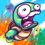 Мод на Андроид: Super Toss The Turtle Мод (Много денег) на Андроид