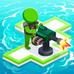 Скачать War of Rafts: Crazy Sea Battle [мод: много денег] на Андроид
