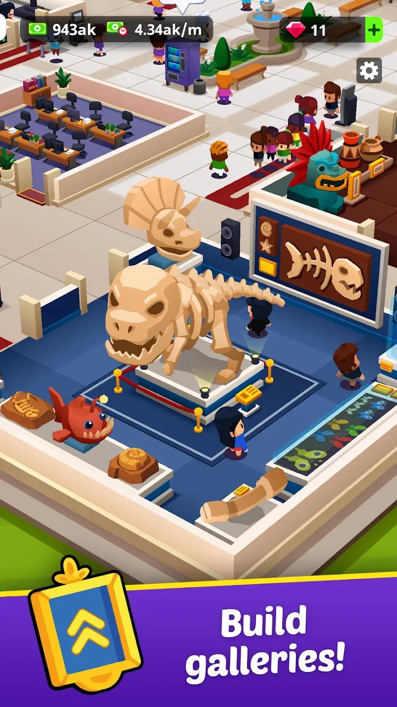 Idle Museum: империя искусства v1.11.25 APK Мод (Много денег) Screenshot 1