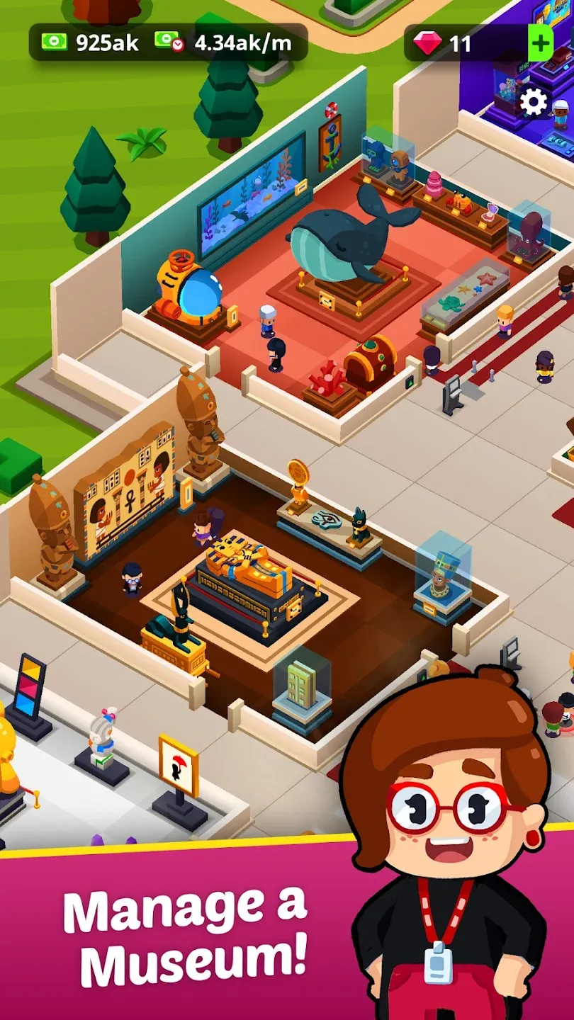Idle Museum: империя искусства v1.11.25 APK Мод (Много денег) Screenshot 2