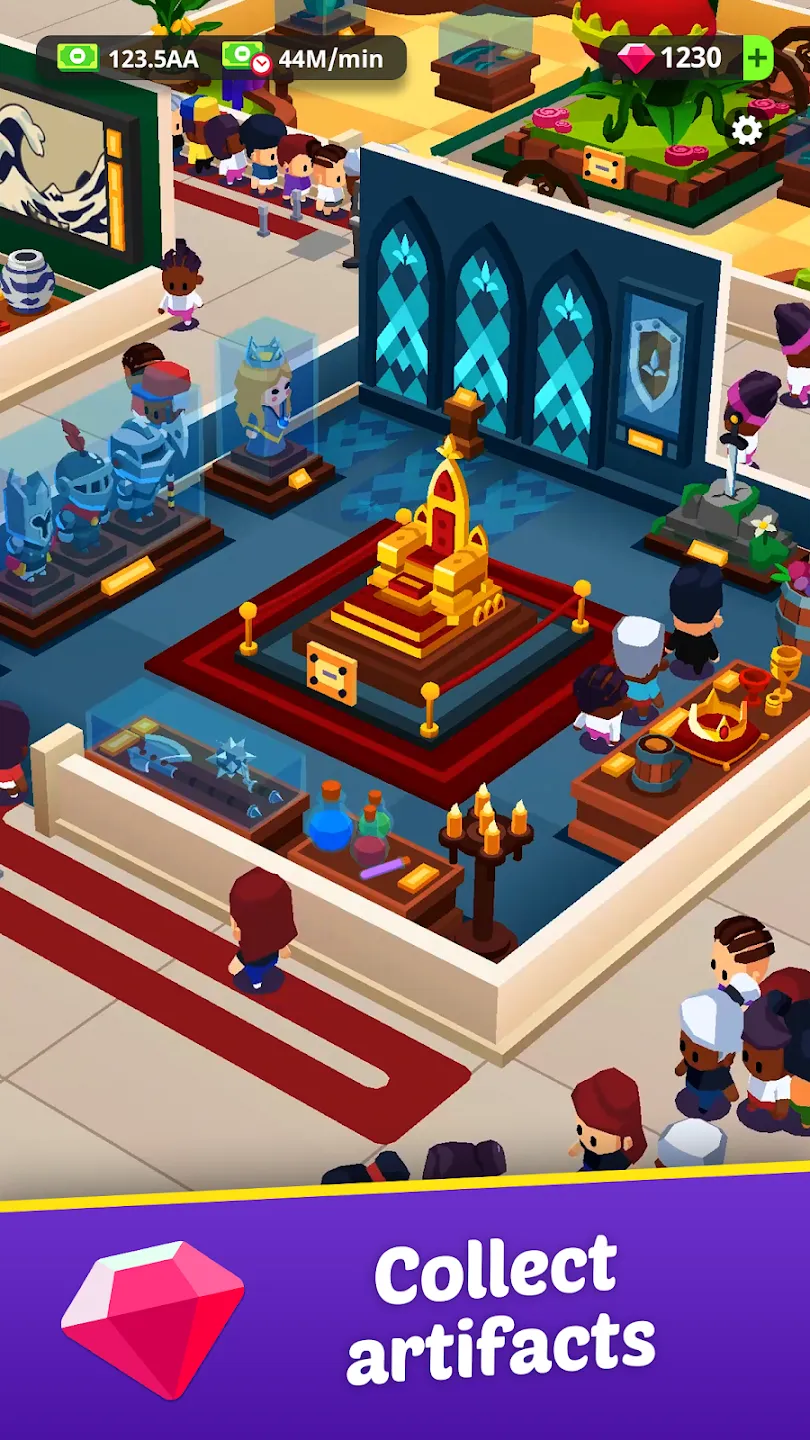 Idle Museum: империя искусства v1.11.25 APK Мод (Много денег) Screenshot 3